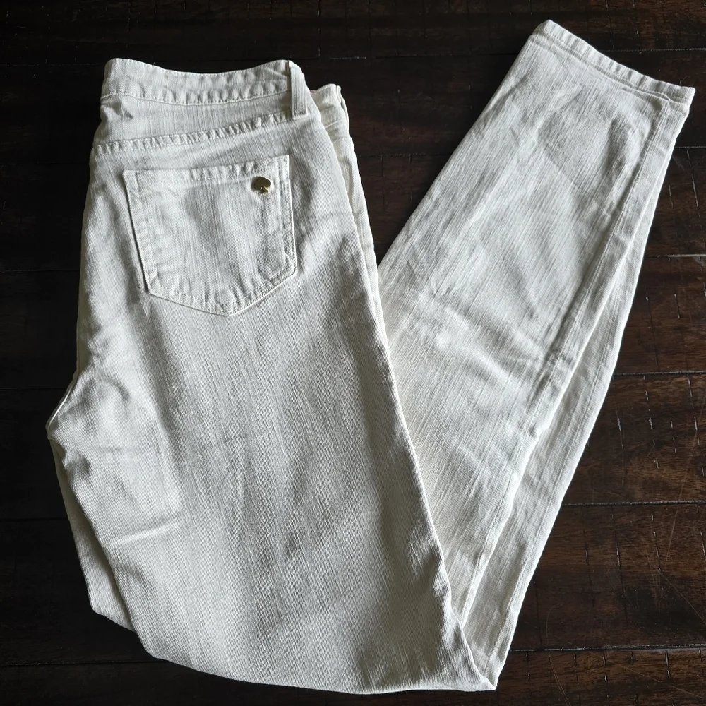 Kate Spade New York Skinny Jeans Women 29 Off White Ivory Denim